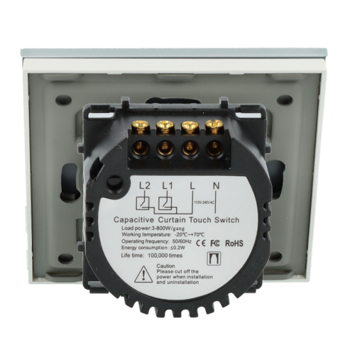 Włącznik dotykowy Rolet (Żaluzjowy) Biały z N Podtrzymaniem