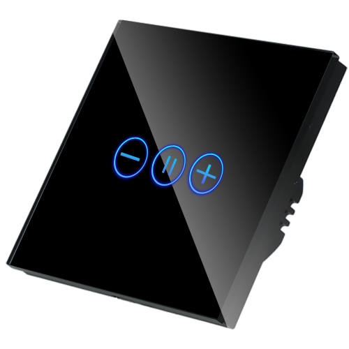 Ściemniacz dotykowy pojedynczy ZigBee 2.4GHz Czarny z N