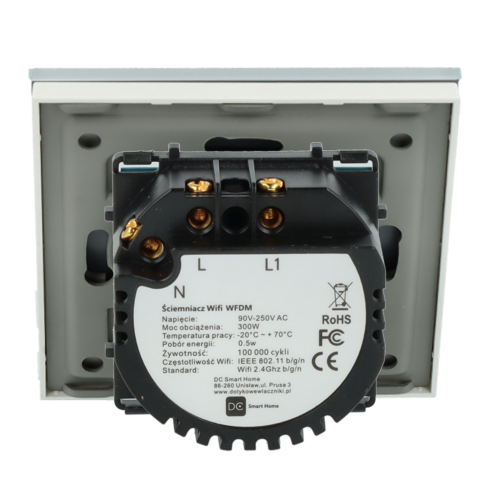 Ściemniacz dotykowy Wi-Fi Wi-Fi Biały z N