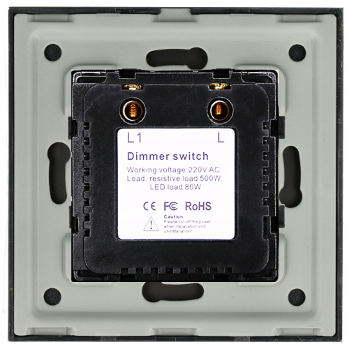 Włącznik dotykowy wentylatora czarny DC SMART HOME