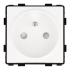 Moduł gniazda elektrycznego z bolcem 230V pojedynczy biały