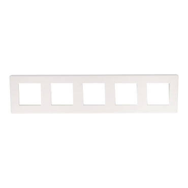 Ramka pięciokrotna plastikowa biała PC 5F DC Smart Home- FrameLite