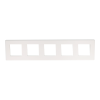 Ramka pięciokrotna plastikowa biała PC 5F DC Smart Home- FrameLite