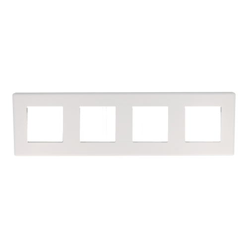 Ramka poczwórna plastikowa biała PC 4F DC Smart Home- FrameLite