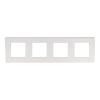 Ramka poczwórna plastikowa biała PC 4F DC Smart Home- FrameLite