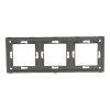 Ramka potrójna plastikowa szara PC 3F DC Smart Home- FrameLite