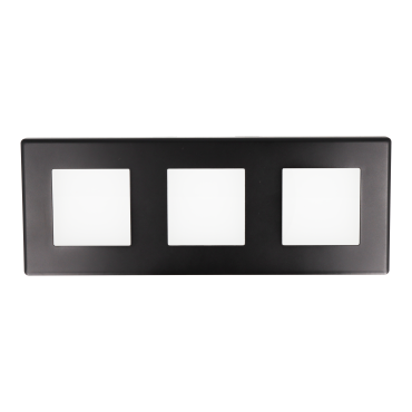 Ramka potrójna plastikowa czarna PC 3F DC Smart Home- FrameLite