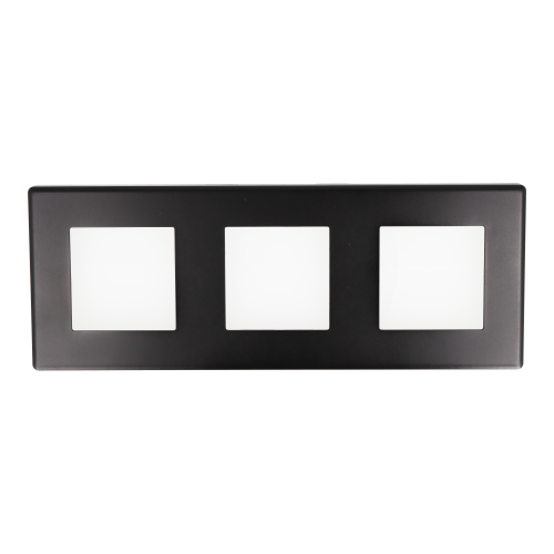 Ramka potrójna plastikowa czarna PC 3F DC Smart Home- FrameLite