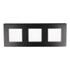 Ramka potrójna plastikowa czarna PC 3F DC Smart Home- FrameLite
