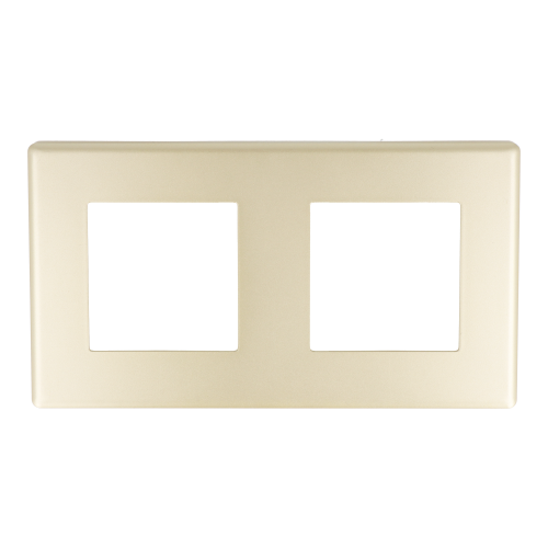 Ramka podwójna plastikowa złota PC 2F DC Smart Home- FrameLite