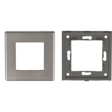 Ramka pojedyncza plastikowa szara PC 1F DC Smart Home- FrameLite