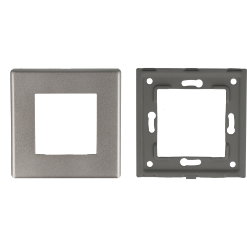 Ramka pojedyncza plastikowa szara PC 1F DC Smart Home- FrameLite