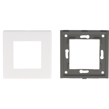 Ramka pojedyncza plastikowa biała PC 1F DC Smart Home- FrameLite