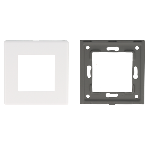 Ramka pojedyncza plastikowa biała PC 1F DC Smart Home- FrameLite