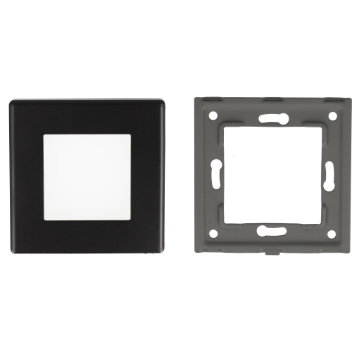 Ramka pojedyncza plastikowa czarna PC 1F DC Smart Home- FrameLite