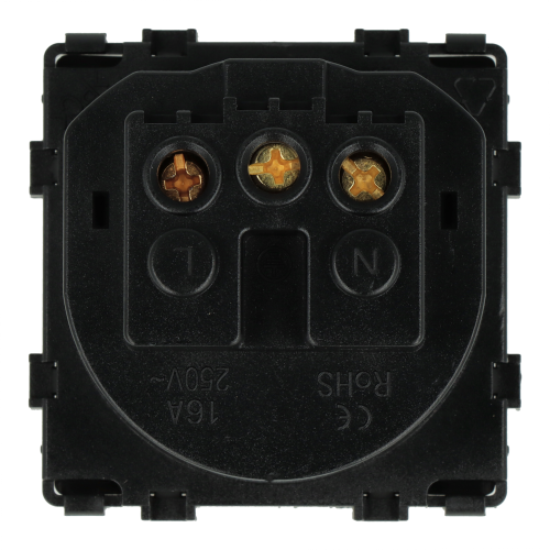 Moduł gniazda elektrycznego z bolcem 230V pojedynczy biały